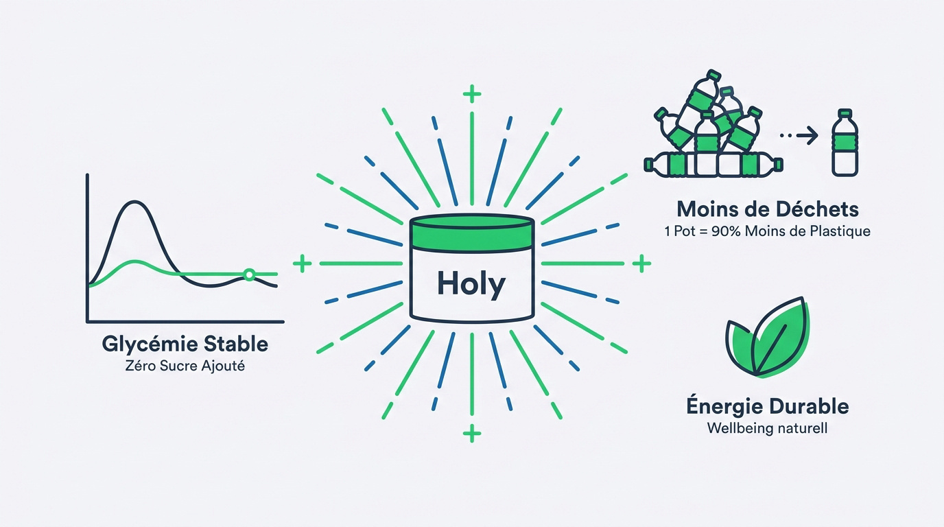 Préparation d'une boisson holy sans sucre pour une hydratation saine et écologique