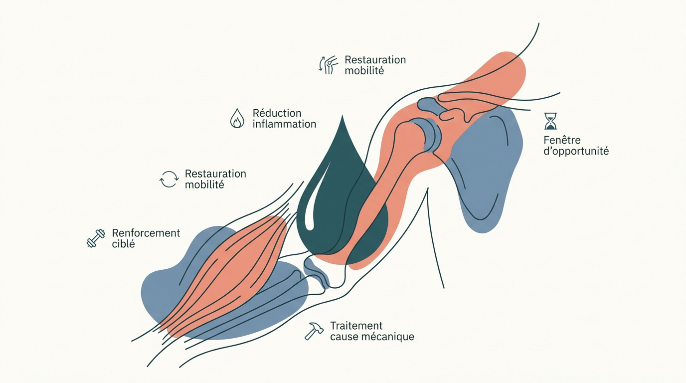 Synergie entre infiltration médicale et rééducation par kinésithérapie pour une guérison articulaire optimale